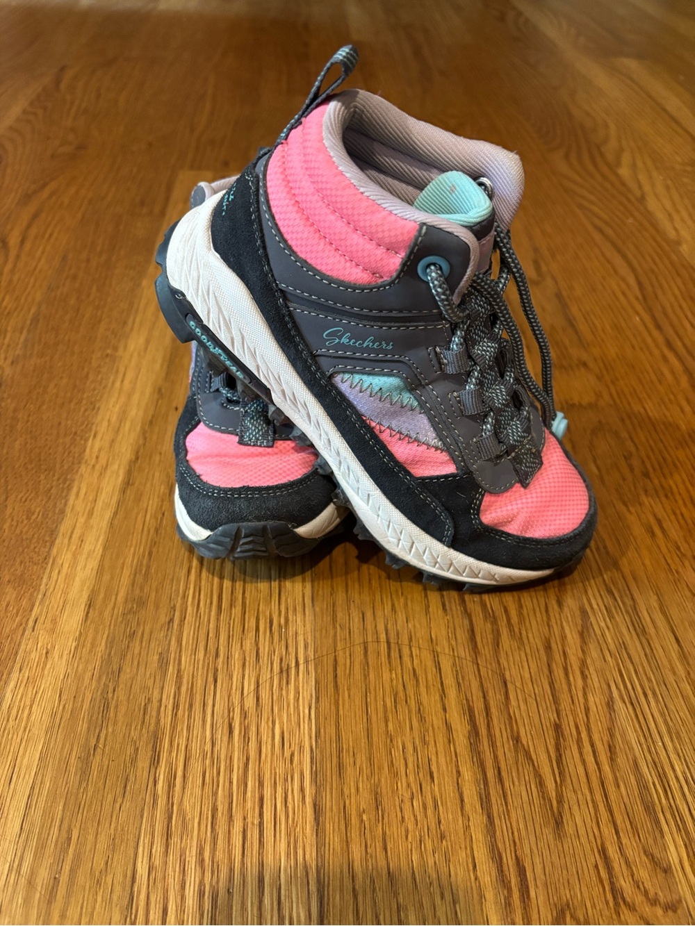 Skechers Kids Pink and Gray Active Hiking Shoes